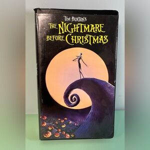 Disney The Nightmare Before Christmas VHS Tape, Halloween VHS movie, kids movie